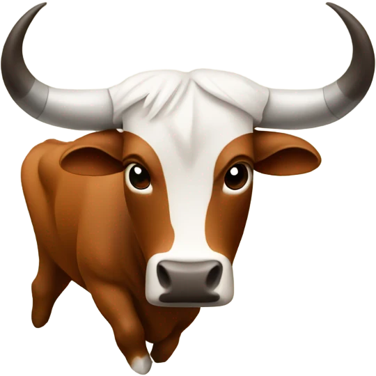 longhorn with sawed off horns emoji