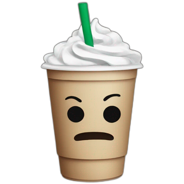 Gojo drinking Starbucks emoji