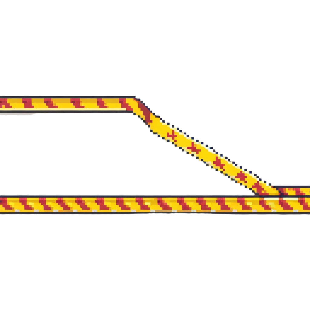 black and yellow caution tape emoji