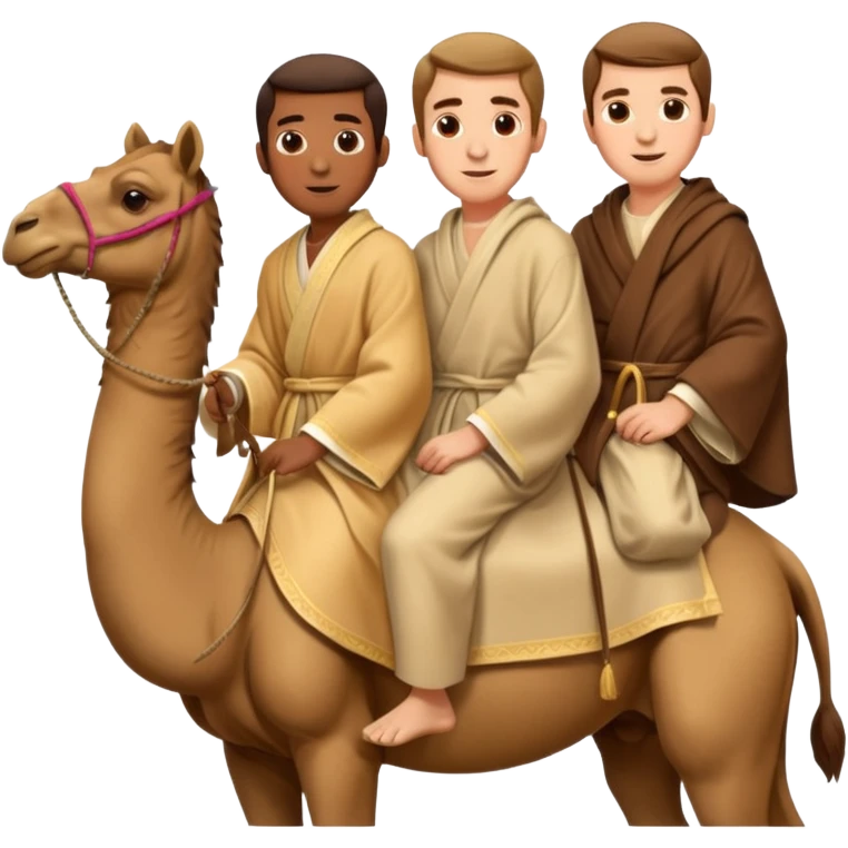 three wise men on camels emoji