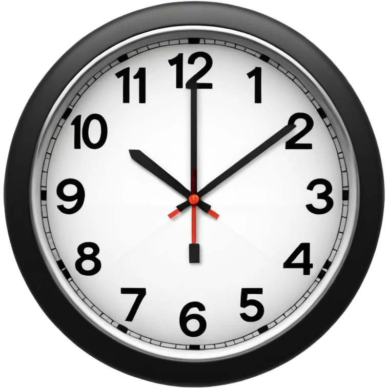 make Clock without numbers  emoji