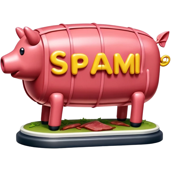  paris art city SPAM meat jeff koons style sculpture arty landscape  emoji