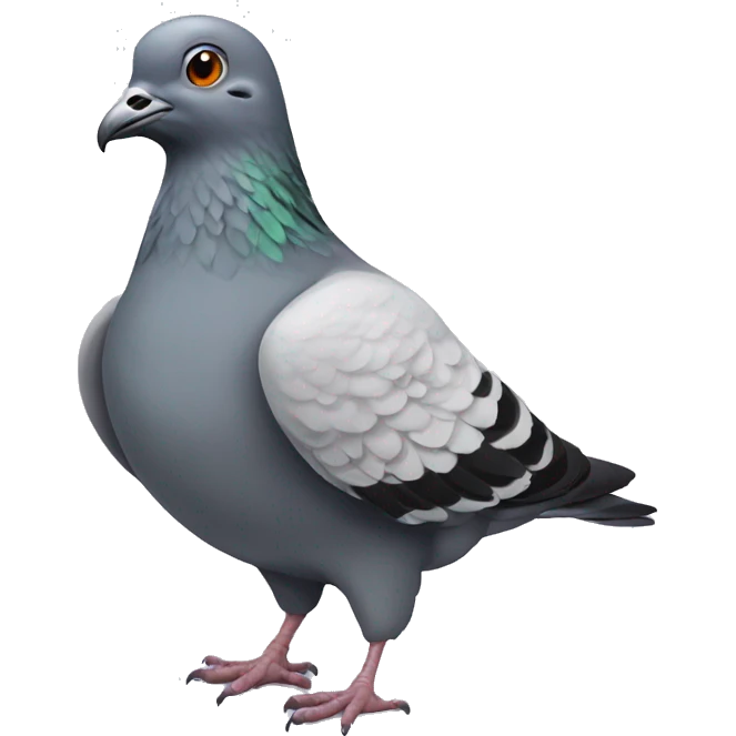 very sick pigeon emoji