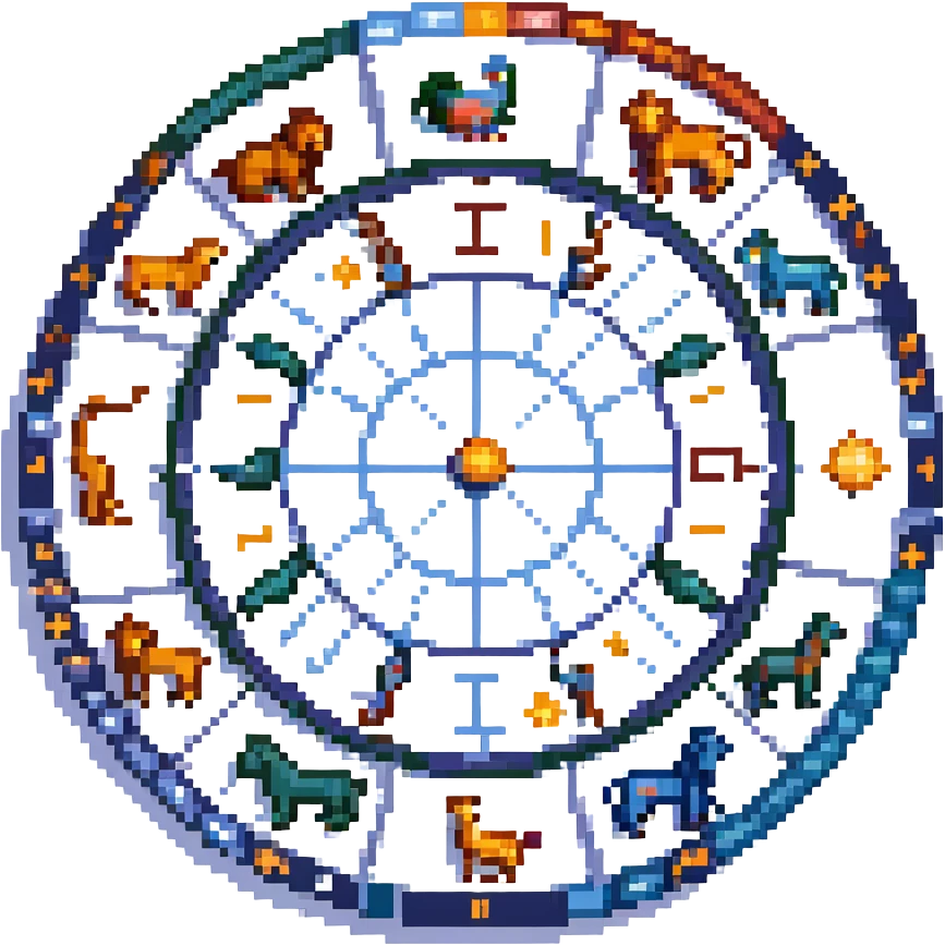 astrology zodiac signs wheel emoji