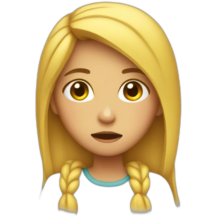 Girl crying  emoji