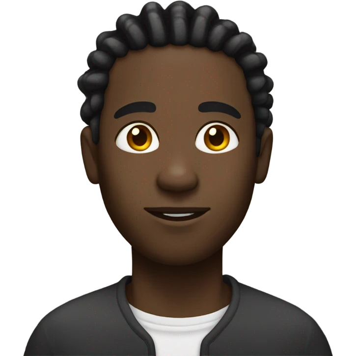 black man with dreadlocks no mustache  emoji