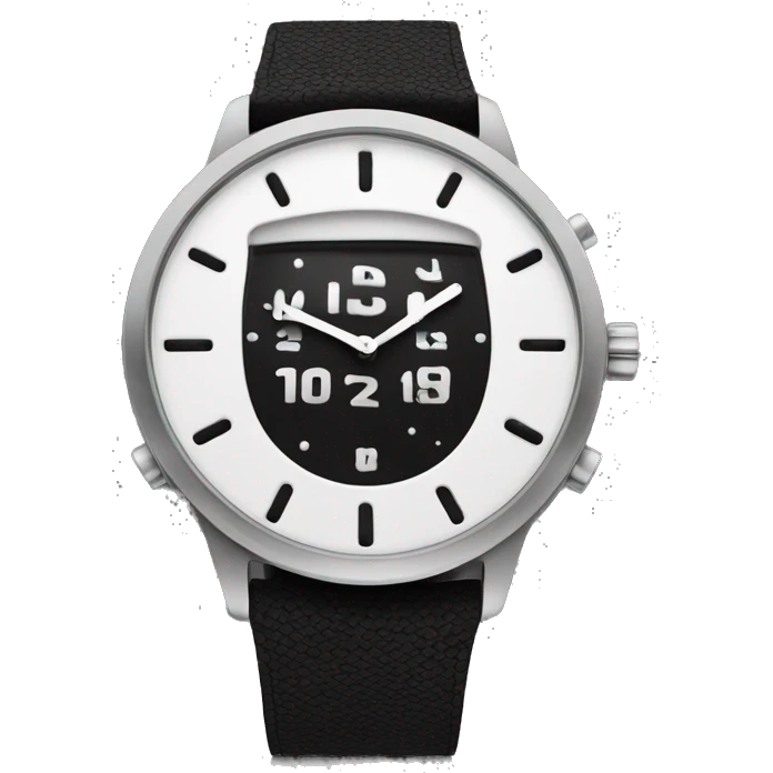 Reloj de arena color negro y blanco  emoji