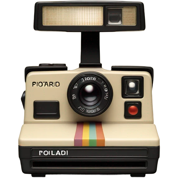 Polaroid camera beiege  emoji