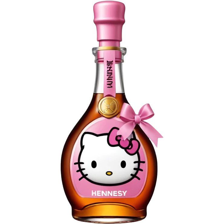 hello kitty edition of Hennessy emoji
