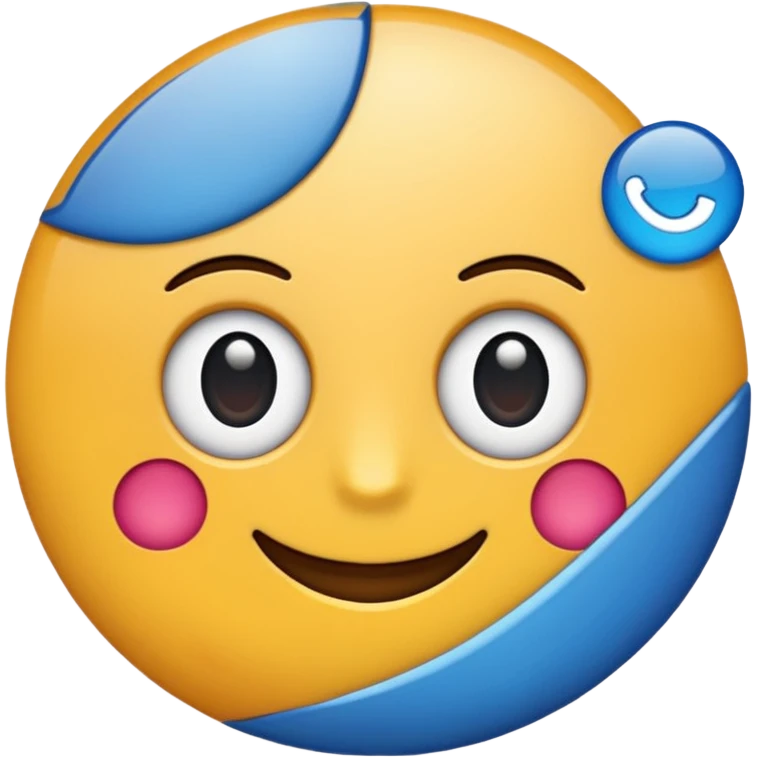 emoji de selo verificado do instagram, círculo azul, check branco no centro, estilo emoji oficial, fundo limpo, alta qualidade emoji