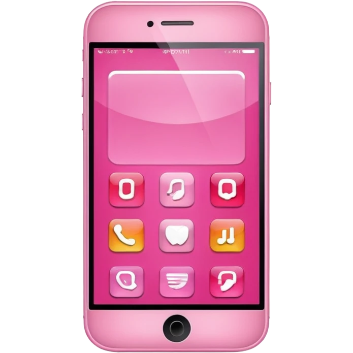 pink mobile phone emoji