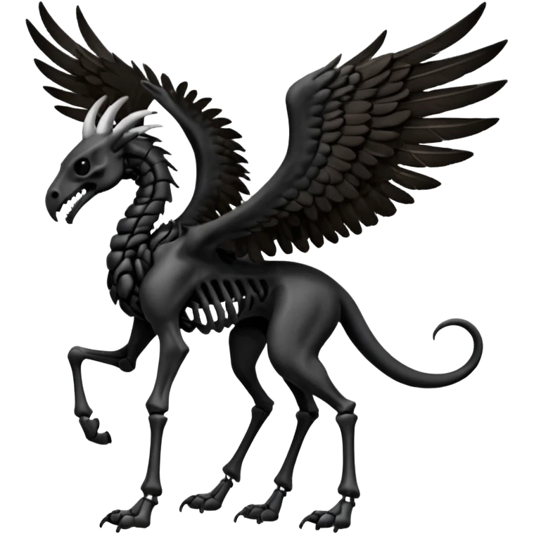 Thestral with 4 legs emoji