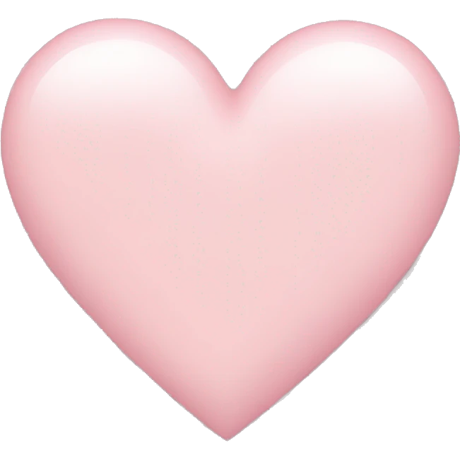 Light pink heart emoji