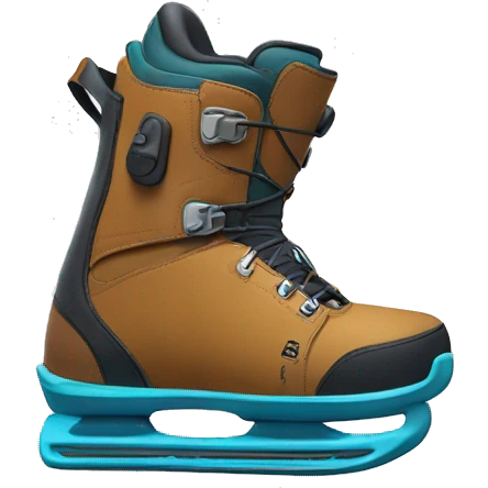 snowboarding boot, burton, boa emoji