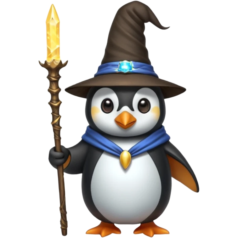 Penguin Wizard emoji