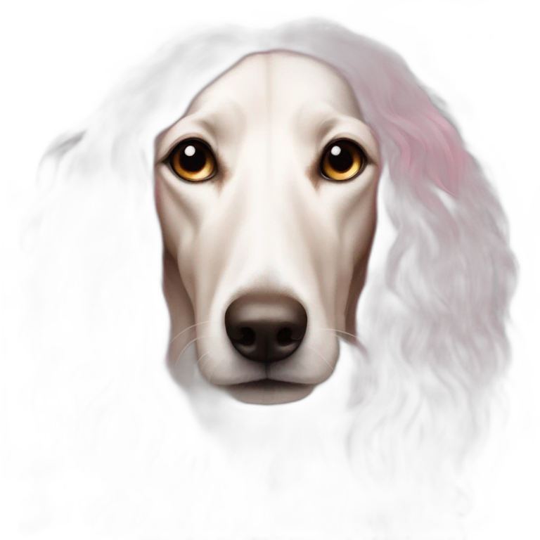 chic-borzoi-in-a-pink-wig emoji