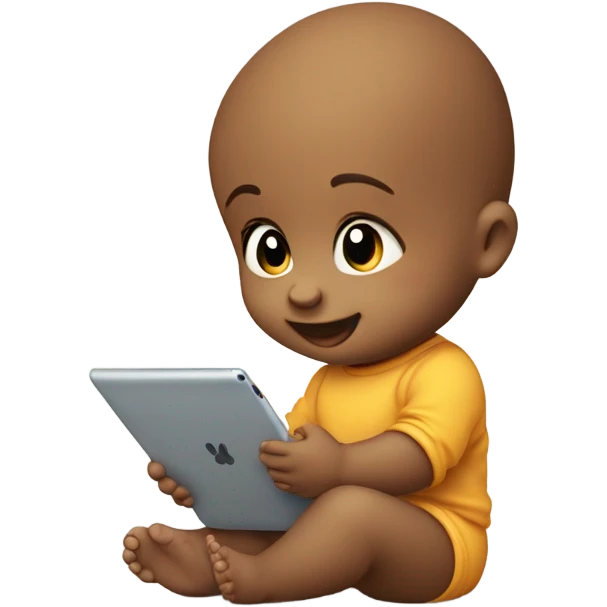 iPad baby emoji