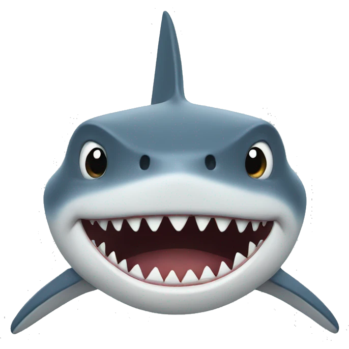 Shark with star eyes emoji