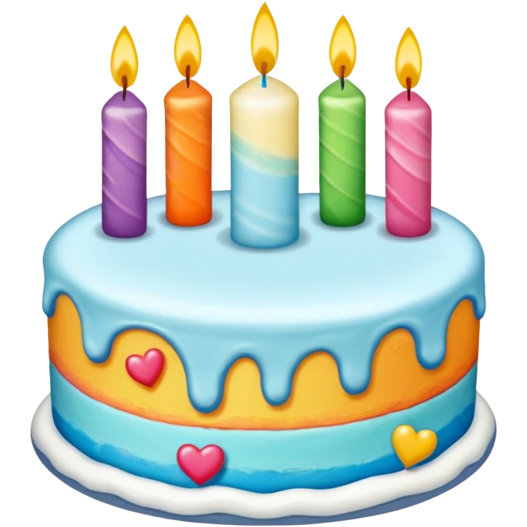 день рождения торт и цвет emoji