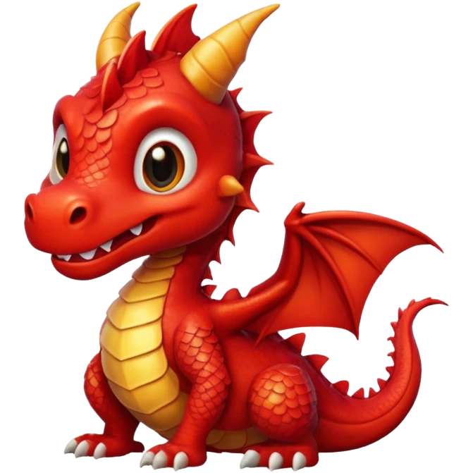 cute red dragon emoji