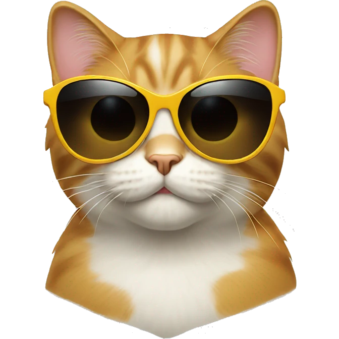 Cat with sunglasses emoji