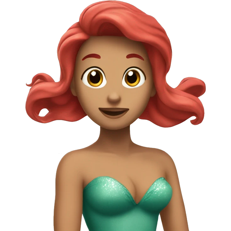 Ariel qui nage  emoji
