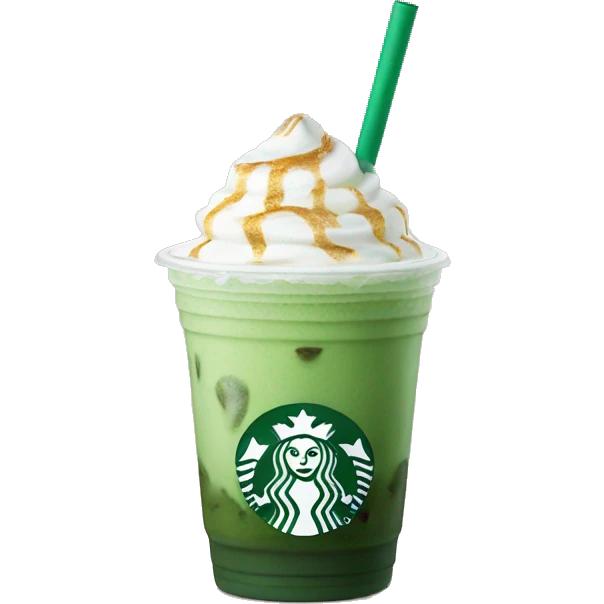 iced matcha latte starbucks emoji