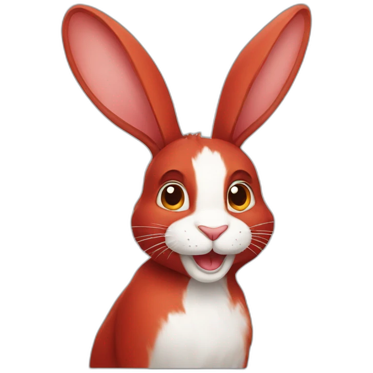 red rabbit emoji
