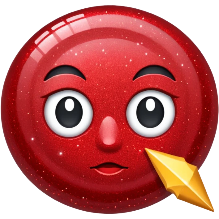 red glitter tool emoji
