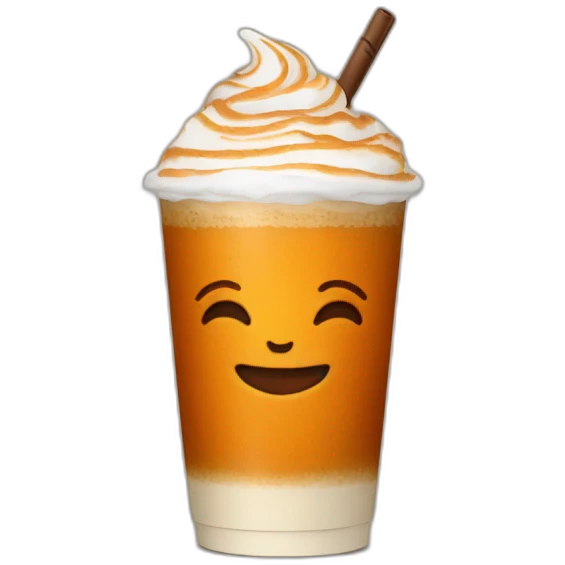 Pumpkin spice latte emoji