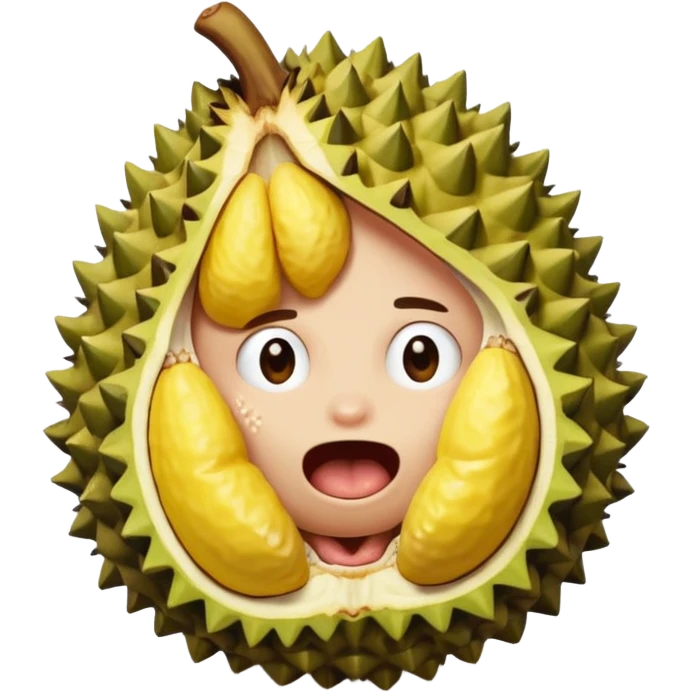 durian shit coming out from ass emoji
