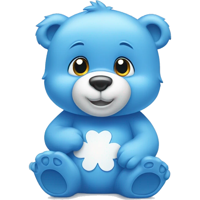 Blue care bear emoji