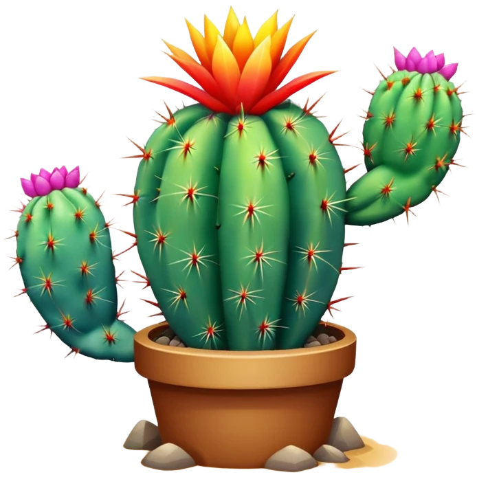 Rainbow cactus  emoji