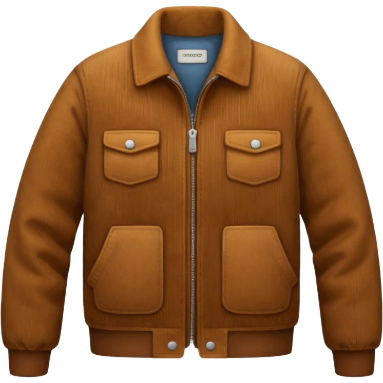 Corduroy patterned jacket with ridges emoji