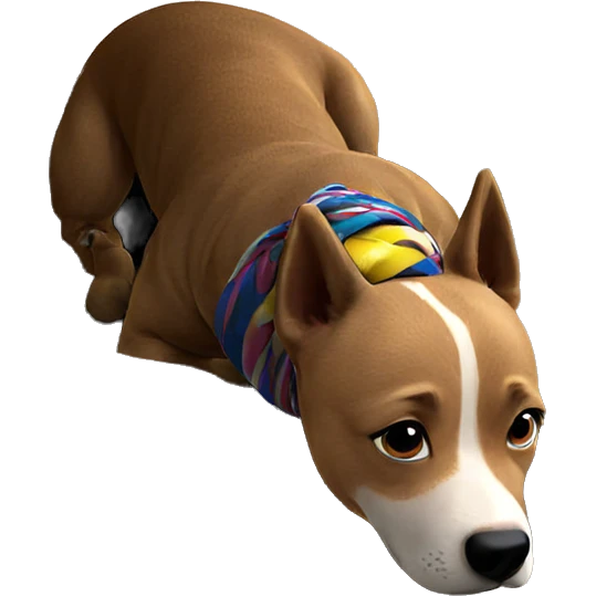 dog with scarf indoors emoji