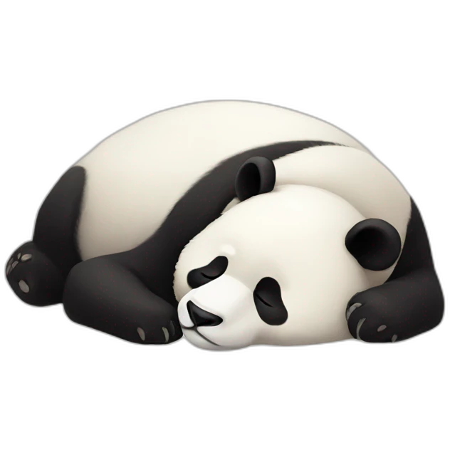 Sleeping panda emoji