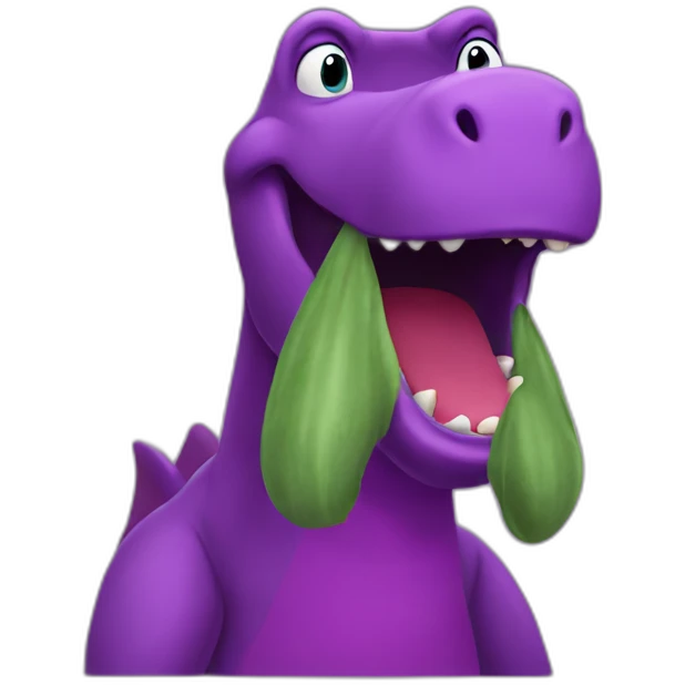 Barney dinosaur emoji