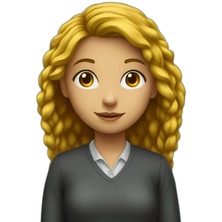 girl near blackboard emoji