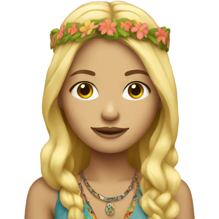 Blonde hippie  emoji