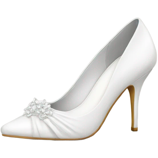 White bridal heels emoji