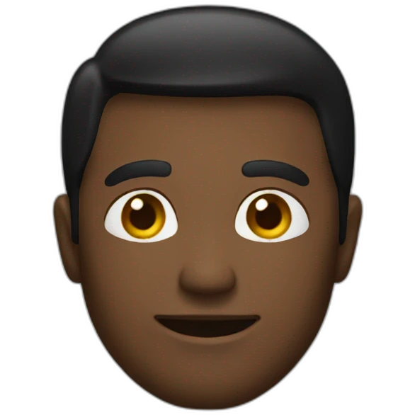 man in black emoji