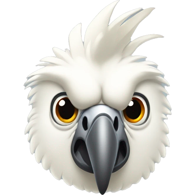 Angry cockatoo head emoji