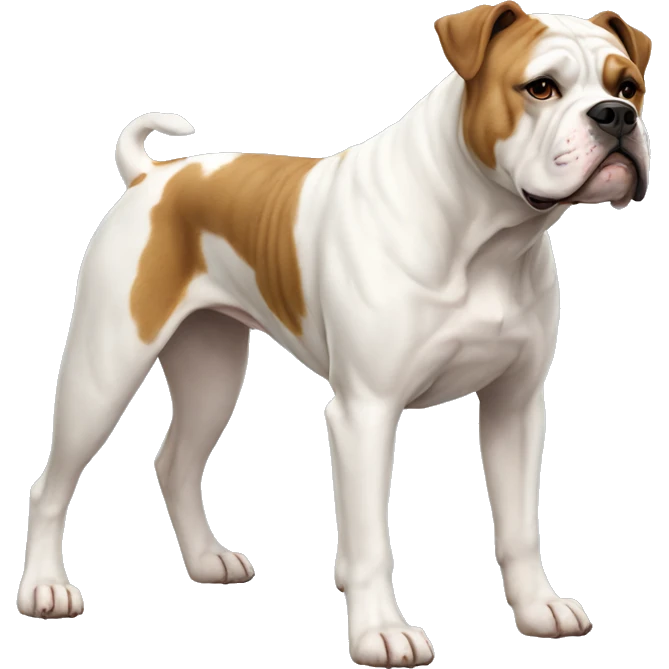 American Bulldog Dog Breed Full Body emoji