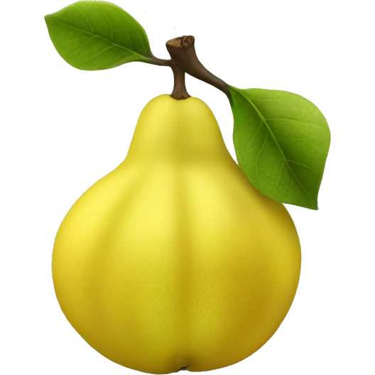 Quince fruit emoji