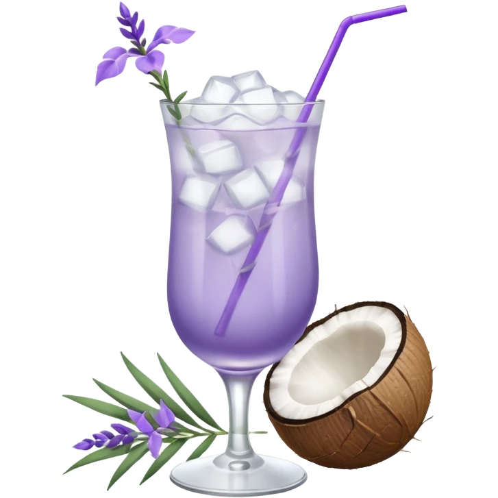 Coconut Lavender Cocktail  emoji