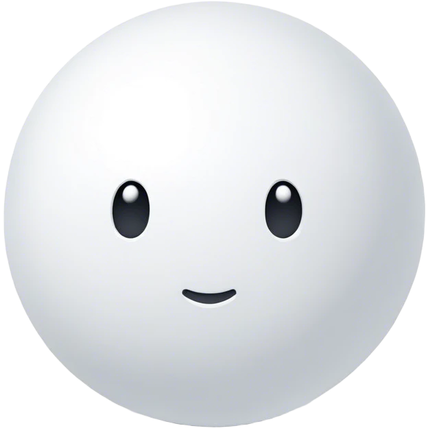 white ping pong ball emoji