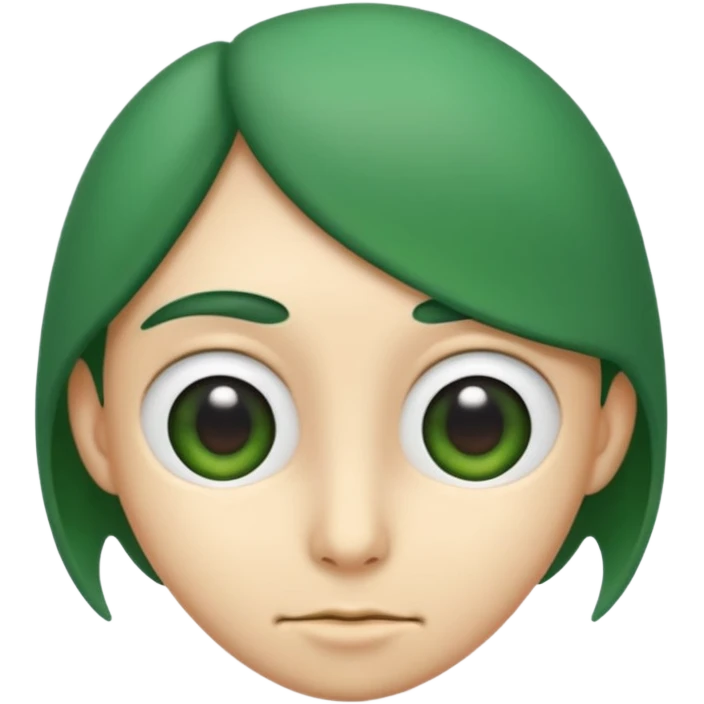 A green head with a green proboscis emoji