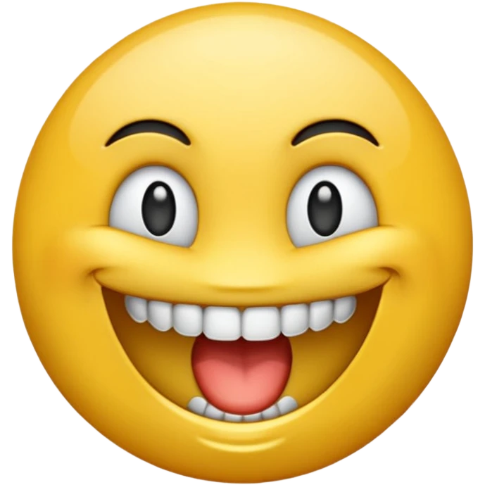 Emoji sonriendo con dientes de diamantes  emoji