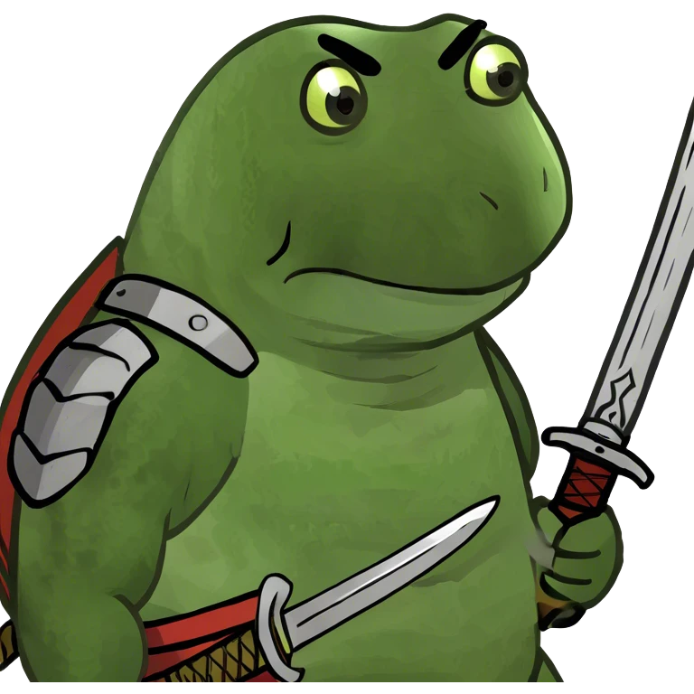 Turtle samurai emoji