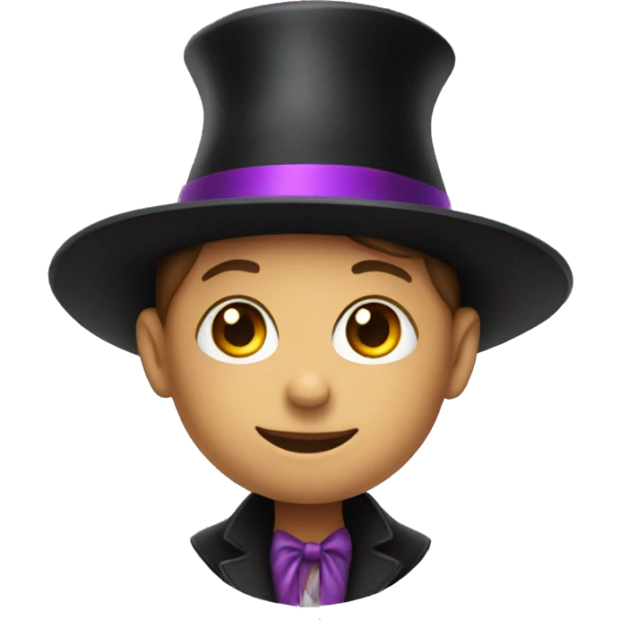 a child in a magician's hat emoji